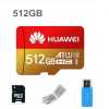 Nová nepoužitá paměťová karta Huawei Micro SDHC 512 GB . Kartu využijete v zařízeních podporujících SD i MICRO SD karty.Součástí balení je SD + USB adaptér kompatibilní s téměř všemi přístroji od libovolných výrobců.Při výběru karty je třeba zohlednit třídu, rychlost a kapacitu pro Vaše zařízení. Cena nízká - výprodej. Zasíláme na dobírku - pošta, Zásilkovna, dotazy, objednávky mailem.